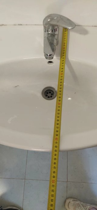 Lavabo de porcelana blanco con pedestal