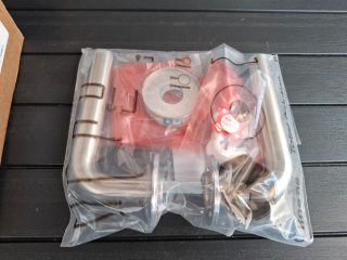 Pack 5 Manillas Puerta D-line Acero Inox