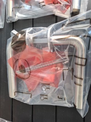 Pack 5 Manillas Puerta D-line Acero Inox