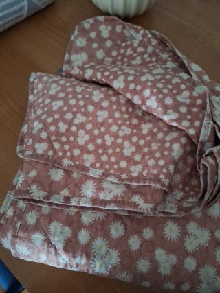 Colcha reversible 180x270 flores