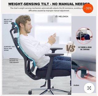 Silla Oficina Ergonómica ReliefBack Negra