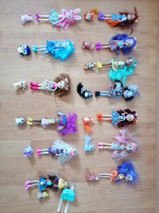 Muñecas Enchantimals y animales
