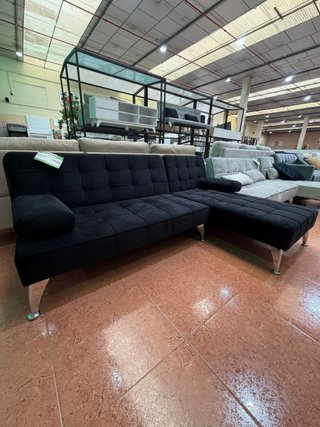 Sofá Cama Chaise Longue Reversible Gris