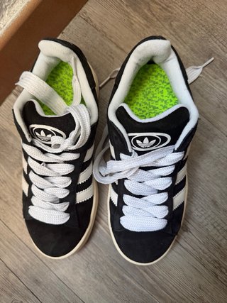 Zapatillas Adidas Campus Negras y Blancas