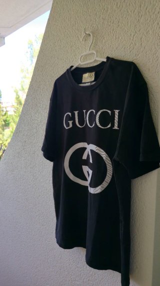Camiseta Gucci Negra Logo GG