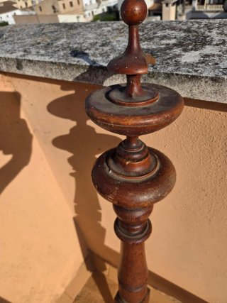 Estructura Cama Antigua Talla Madera 1920
