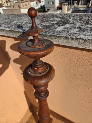 Estructura Cama Antigua Talla Madera 1920