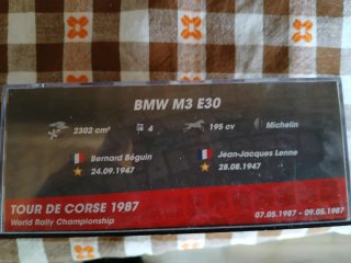 BMW M3 E30 Tour de Corse 1987 Beguin