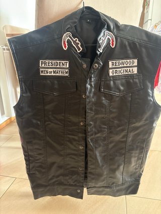 Chaqueta Cuero Sons of Anarchy Negra