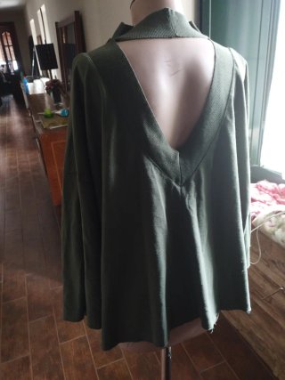 Sudadera mujer cuello choker