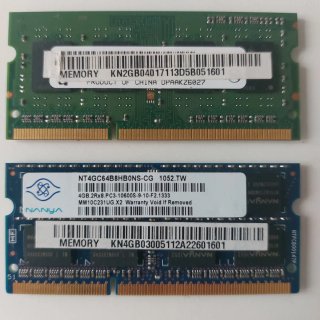 Módulos RAM Nanya 6GB (4GB+2GB)
