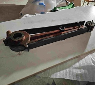 brazo para adaptar cinta a amoladora de pie