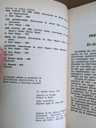 Libro Horror 8 - Antología Terror Bruguera (1977)