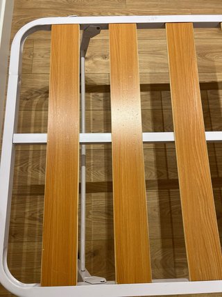 Base para cama pequeña, patas metálicas plegables