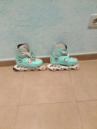 Patines en línea color menta