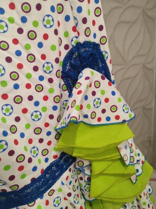 Vestido Flamenca Multicolor Nuevo Talla Única