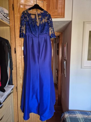 Vestido Fiesta Pronovias Azul Eléctrico