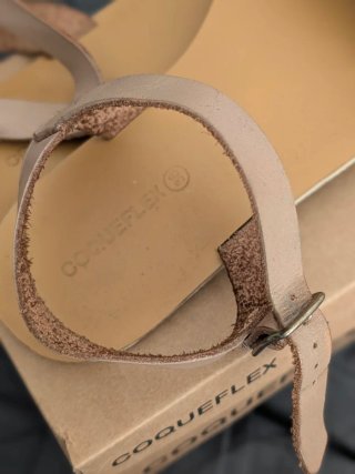 Sandalias Coqueflex Talla 38 Beige