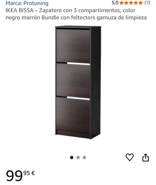 Zapatero IKEA BISSA 3 compartimentos