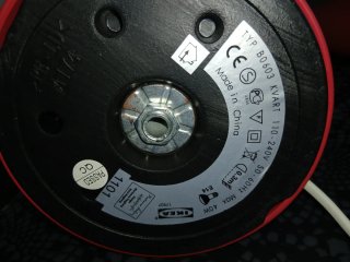 Lámpara de escritorio flexo roja