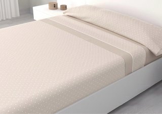 Juego Sábanas Catalina Beige Cama 150cm