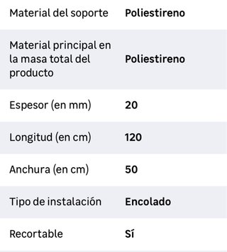 Paneles Poliestireno Leroy Merlin