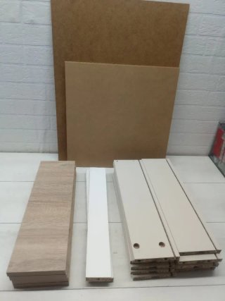 Cajonera 4 Cajones in legno, armadio comodino per camera da letto, ufficio, interno, rovere Cambrian