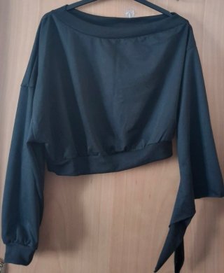 Jersey negro manga larga
