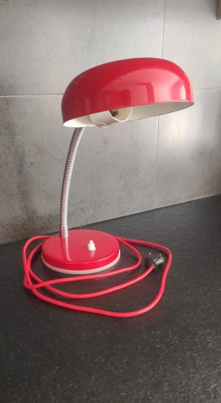 Flexo Vintage Rojo Articulado