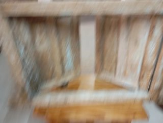 Ventana antigua madera maciza 2 hojas 85x58cm