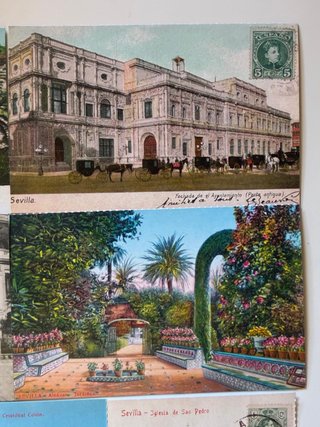 Lote 7 Postales Antiguas Sevilla