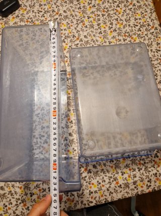 Cajones nevera transparentes