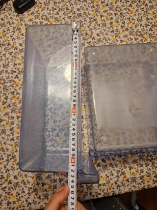 Cajones nevera transparentes