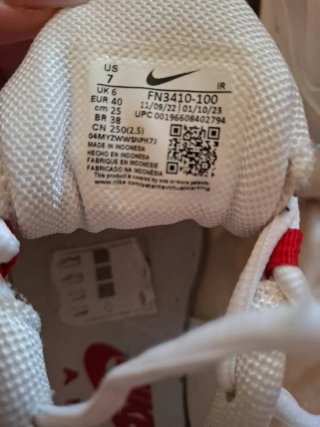 Nike Air Max Plus Scarpe Bianche Rosse