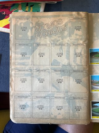 Album Liga Española 81-82 Cromos