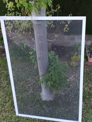 Mosquitera blanca para ventana