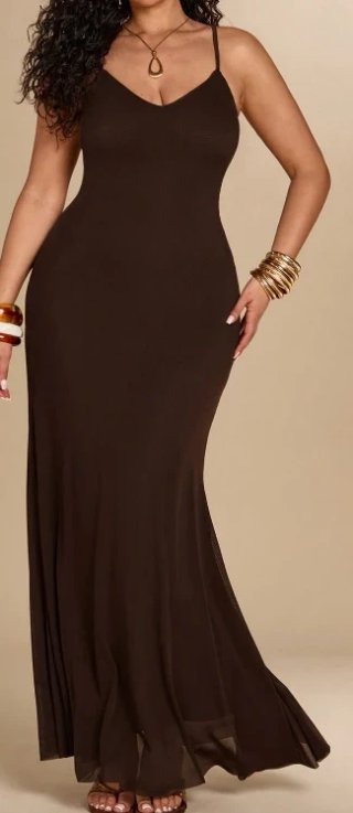 Vestido marrón