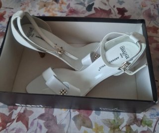 Zapatos de fiesta/novia Angari blancos talla 40