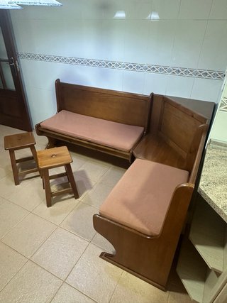 Conjunto banco esquinero (leer descripción)