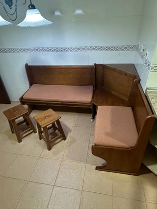 Conjunto banco esquinero (leer descripción)