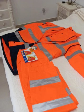 Chaqueta impermeable, acolchada seguridad