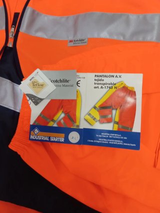 Chaqueta impermeable, acolchada seguridad
