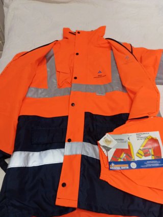 Chaqueta impermeable, acolchada seguridad