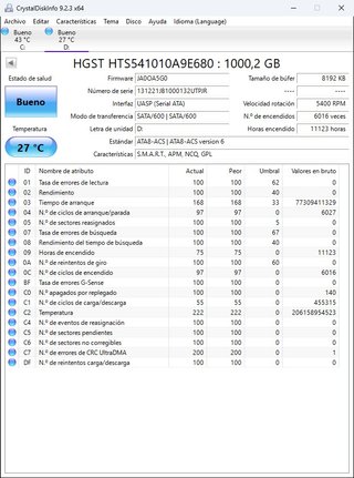 Disco Duro 2,5" HGST 1TB Portátil & consola