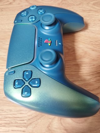 Con MAGNETICOS Mando PS5 Sony Verde Metalizado z6