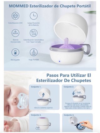 Esterilizador Chupetes Portátil UV