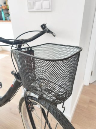 Bicicleta Toplife Negra con Cesta