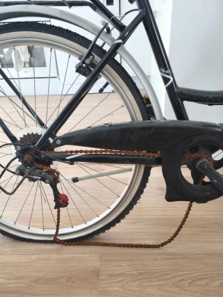 Bicicleta Toplife Negra con Cesta