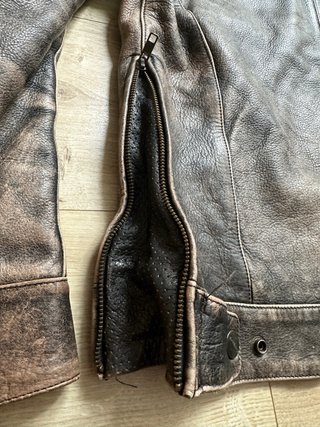 Chaqueta de cuero Triumph estilo James Dean