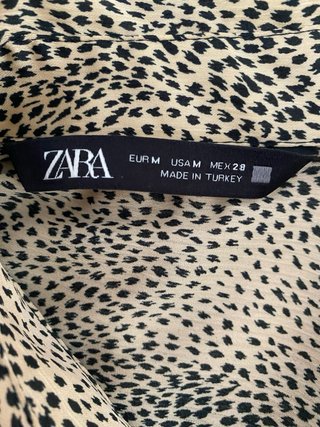 Camisa larga Zara estampado M